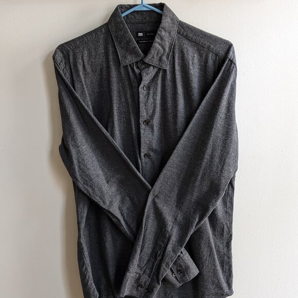 Flannel shirt - Charcoal - Picture 2 of 3